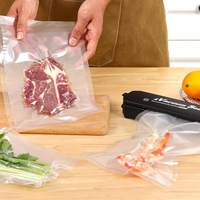En stock, sacs d'emballage en plastique en vrac, sacs en nylon PA/PE de qualité alimentaire, emballage de poche, scellage en relief, sacs de conservation sous vide pour aliments