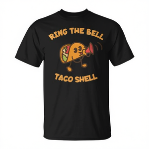 Camiseta Ring The Bell Taco Shell de manga corta con cuello redondo, unisex, para adultos, ropa promocional - Product Image 2