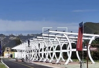 BIPV Panneau solaire Carport Shed Park Module photovoltaïque PV Centrale électrique