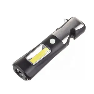 Wason Outdoor Survival Kit Emergency Tool Led Flashlight Battery Operated Stainless Steel Torch Light With Hammer Knife