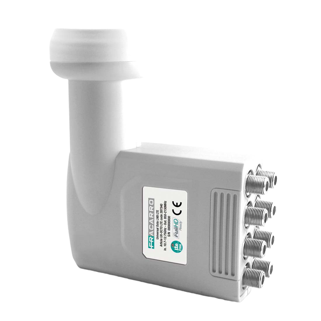 Fracarro Octo LNB 8 Output Digital Plastic Universal LTE Filter HD 1080P for Satellite TV Receivers