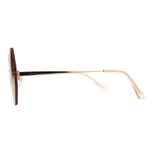 2024 nuevo diseño <span class=keywords><strong>de</strong></span> <span class=keywords><strong>gafas</strong></span> <span class=keywords><strong>de</strong></span> <span class=keywords><strong>sol</strong></span> degradadas para mujer <span class=keywords><strong>de</strong></span> alta calidad al por mayor polarizado marrón moda <span class=keywords><strong>de</strong></span> moda High Click Metal amarillo rojo - Product Image 3