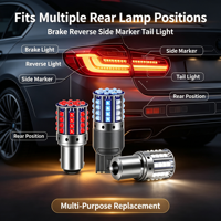 Ampoule LED pour voiture 3030-44SMD 6000K Blanc Rouge Bleu 360 °   Feu arrière de freinage et de position latérale 12V