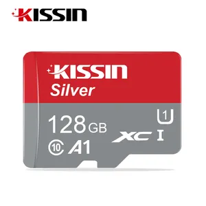 KISSIN 100% otantik toptan 64GB 128GB 256GB Flash Micro TF SD hafıza kartları sınıf 10 U3 A1 mikro bellek SD 32GB kart
