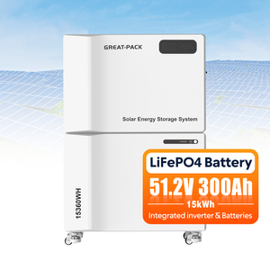 แบตเตอรี่ลิเธียมแบบซ้อนได้ออลอินวัน 51.2V 300Ah 15kWh IP65 CAN แบบตั้งพื้น - Product Image 1