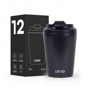 Eco-Friendly Double Wall Stainless Steel Insulated 12oz Reusable Leak-proof Recyclable Travel <b>Coffee</b> Tumbler PP Business Gifts - Product Image 2