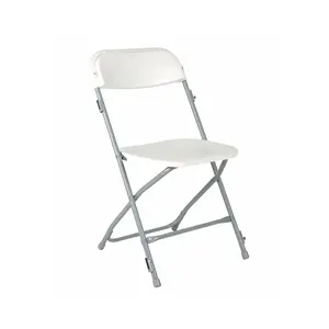 Event Party Outdoor Rental Wedding Banquet White Plastic Folding Chair