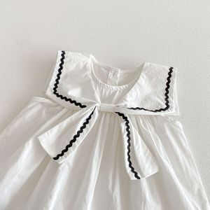 Nuevo <span class=keywords><strong>Vestido</strong></span> de Verano 2026 para Niñas, Estilo Universitario, Bonito <span class=keywords><strong>Vestido</strong></span> <span class=keywords><strong>Azul</strong></span> <span class=keywords><strong>Marino</strong></span> de <span class=keywords><strong>Princesa</strong></span> con Lazo, a la Moda - Product Image 2