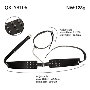 Pinces à seins à pointes BDSM soutien-gorge harnais sangles de poitrine retenue en cuir jouets sexuels pour adultes pour femmes hommes - Product Image 6