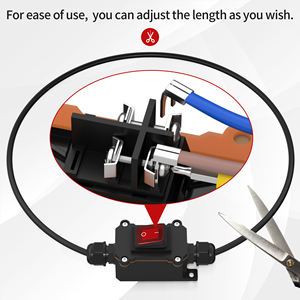 IP66 للماء 12 فولت 20A العاصمة سلك التبديل مضمنة في الهواء الطلق مفاتيح الروك الأحمر مع <span class=keywords><strong>2</strong></span> موقف 4 دبوس DPST و 14 AWG الأسلاك - Product Image 6