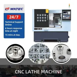 Mini Metall CNC Schneide maschine CNC Drehmaschine mit Stangen vorschub CNC Maschinen bearbeitung