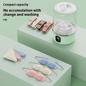 Mini Lavatrice Portatile USB Ricaricabile, Lavatrice Elettrica Semi-Automatica in Plastica per Biancheria Intima e Calzini, Uso Domestico - Product Image 4