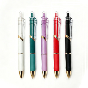 Customizable High Quality Neutral <b>Pen</b> K36 Gold Plastic Shell Push Button Ballpoint <b>Pen</b> For Student Exam Practice - Product Image 4
