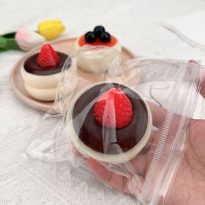 Little Red Book Inspired Strawberry Souffl Mousse Cake <b>Squishy</b> Soft EVA Anxiety Relief Squeeze <b>Toy</b> Slow Rebound Unisex 14 Years - Product Image 2