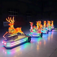 Train électrique sans rails Deer-Rider Model Christmas, train touristique à piles