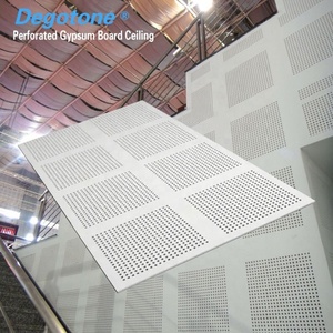 Panel <span class=keywords><strong>de</strong></span> Yeso Cuadrado Perforado, <span class=keywords><strong>Precio</strong></span> <span class=keywords><strong>de</strong></span> Fábrica, Sin Costuras, Resistente a la Humedad, para Techo, Placa <span class=keywords><strong>de</strong></span> Yeso Suspendida - Product Image 1
