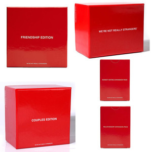 We're Not Really Strangers - Jeu de cartes personnalisé en version anglaise - Jeu de conversation pour adultes, couples, amis et famille - Product Image 1