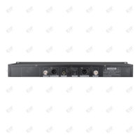 Micrófono Inalámbrico Profesional 2 en 1 con Reverberación para Karaoke, Frecuencia UHF, 2*100 Canales, Alcance de 50-80M, Micrófono Dinámico