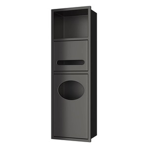 Cestino per carta igienica e scatola fazzoletti in acciaio inossidabile a incasso per angolo, con nicchia per piastrelle e porta rotolo di carta igienica, per l'arredo del <span class=keywords><strong>bagno</strong></span> - Product Image 6