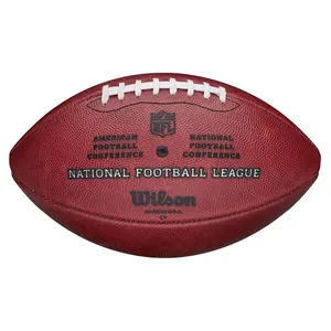 Marchio personalizzato All Size American Football Ball sport in pelle composita formato ufficiale Football americano Football americano