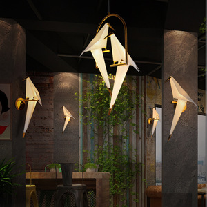 โคมไฟระย้าอะคริลิครูปน<span class=keywords><strong>ก</strong></span>แบบทันสมัยไฟ LED ห้อยสำหรับร้านอาหาร - Product Image 5