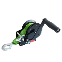 Treuil manuel compact de haute qualité avec sangle colorée en option pour le transport de remorques légères et les travaux de déplacement de mini-navires en bord de mer