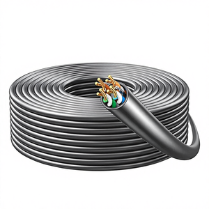 สายอีเธอร์เน็ต Dsunty Cat5e FTP ทองแดงเปลือย 24AWG ม้วน 305 ม./1000 ฟุต สายแลนความเร็วสูง 1Gbps - Product Image 1