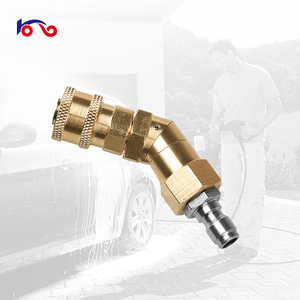 Adaptador pivotante <span class=keywords><strong>para</strong></span> lavadora, acoplador pivotante de conexión rápida de 1/4 de pulgada, boquillas de pulverización de alta presión con ángulos ajustables de 360 grados - Product Image 2