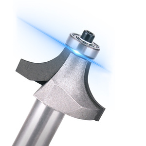 Tideway 1/4\" 1/2\" Shank Corner Round Over Router Bit With Radius Bearing Guide Tin Coated CNC <strong>End</strong> <strong>Mill</strong> Customizable ODM - Product Image 4
