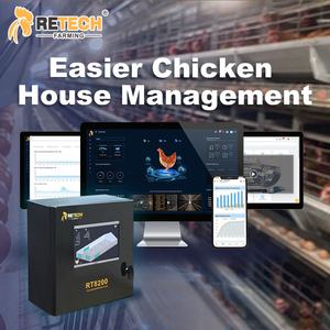 H kandang ayam Broiler 4 tingkat Tipe 4, dengan sabuk penghilang pupuk kandang untuk Broiler 40000 - Product Image 6