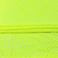Tissu en maille polyester à grands trous, 100G, noir et blanc, tissu en filet à grands trous, vente en gros, vêtements, tissu de village intérieur