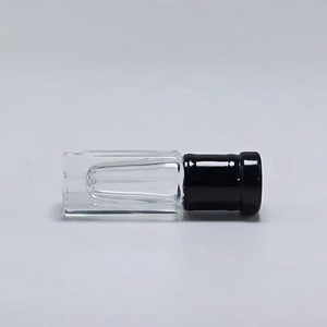 Sunshine Wholesale 3ml 6ml 12ml Transparent Slender Octagonal Glass Cosmetic <b>Perfume</b> Essential Oil <b>Roller</b> Bottle - Product Image 2