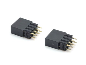 Connecteur d'en-tête femelle à pas de 2.54mm pile à double rangée 2H2.0 plastique droit H12.5mm 2*4P - Product Image 4