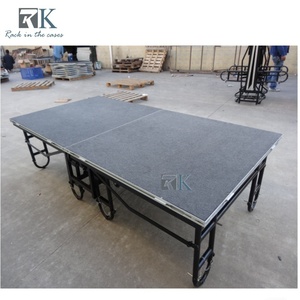 Plateforme de Scène Pliante Professionnelle sur Roues pour Hôtels, Événements, Mariages, Banquets, Écoles et Spectacles Intérieurs - Product Image 4