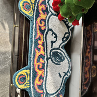 Tapis doux tufté moderne vintage de haute qualité personnalisé Snoopy Character salon rembourrage de tapis lavable
