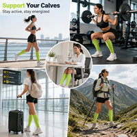 Manchons de compression unisexes pour mollets 20-30 mmHg, manchons de sport pour la course, le fitness et la récupération