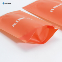 Sacs d'emballage recyclables personnalisés thermoscellés, sacs refermables à fermeture éclair, Doypack transparent d'un côté