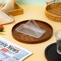 Boîte d'emballage pour sandwichs, plateau triangulaire transparent en PET, barquette jetable pour pâtisseries et sandwichs, boîte à gâteaux de qualité alimentaire