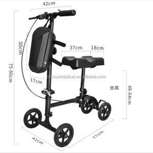 Andador de rodilla de 4 ruedas superventas para fracturas e lesiones, herramienta de movilización desmontable y plegable - Product Image 5