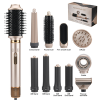 Ensemble de lisseur ionique rotatif ultra rapide 120000 tr/min 1300W, brosse à air chaud à rotation haute vitesse, sèche-cheveux avec mode cycle chaud/froid