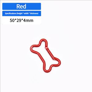 Bone Shaped Electrophoretic Color <b>cat</b> Pet Accessory Hanger Clothing Hook Aluminum Mountain Buckle Outdoor Ring Buckle - Product Image 4