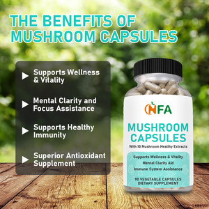 Private Label Mushroom Capsules Health <b>Supplements</b> Boost Mental Clarity Enhance Immunity Herbal Complex Capsules - Product Image 2