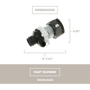 Conjunto de Bomba de Circulación para Lavavajillas Ge Appliances WD26X23258, Eléctrica, 110-120 V, Plástico, para el Hogar - Product Image 5