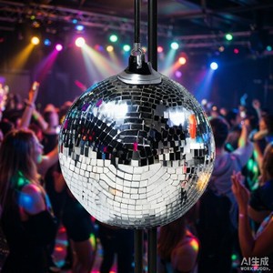Cross-border New Christmas Disco Mosaic <b>Mirrored</b> Pendant KTV Reflective Laser Cake Venue Decoration China F8758TSJJ86599 Other - Product Image 2