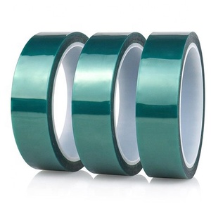 Ruban adhésif PET vert résistant aux hautes températures -40~+220°C, directement de l'usine, pour applications de peinture en spray isolante au silicone - Product Image 5