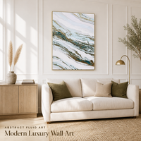 Tableau mural en toile motif géode, veines de marbre, 60x90cm, vert sarcelle et or, pour salon, décoration murale moderne, prêt à accrocher