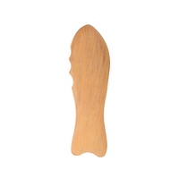 Outil de massage Gua Sha en bois naturel, bâton de massage corporel manuel pour le drainage lymphatique et la relaxation des muscles du visage