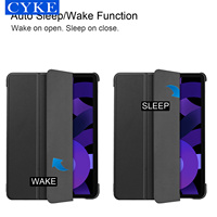 CYKE – housse de tablette triple en cuir Pu à coque rigide pour Apple Ipad Air 5 Air 4 10.9 pouces 2022 2020