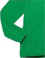 Veste polaire unisexe en microfibre 100% polyester avec fermeture éclair intégrale, logo brodé personnalisé en usine avec nom de l'entreprise