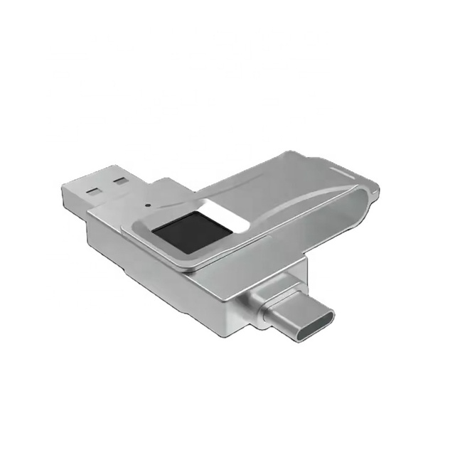 MFi Certified USB Flash Drive for iPhone 2-in-1 High-Speed USB Memory Stick Thumb Drives External Storage Fingerprint USB Stick